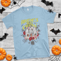 Halloween Bachelorette Party T Shirt Bride's Boo Crew Ghost Vintage Flower - Wonder Print Shop