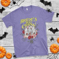 Halloween Bachelorette Party T Shirt Bride's Boo Crew Ghost Vintage Flower - Wonder Print Shop