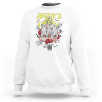 Halloween Bachelorette Party Sweatshirt Bride's Boo Crew Ghost Vintage Flower - Wonder Print Shop