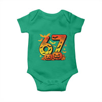 Funny 67 Halloween Baby Onesie Spooky Six Seven Meme Gen Alpha Slang - Wonder Print Shop