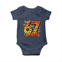 Funny 67 Halloween Baby Onesie Spooky Six Seven Meme Gen Alpha Slang - Wonder Print Shop