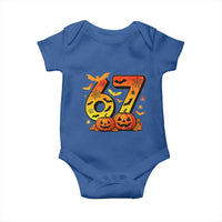 Funny 67 Halloween Baby Onesie Spooky Six Seven Meme Gen Alpha Slang - Wonder Print Shop