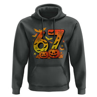 Funny 67 Halloween Hoodie Spooky Six Seven Meme Gen Alpha Slang - Wonder Print Shop