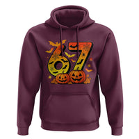 Funny 67 Halloween Hoodie Spooky Six Seven Meme Gen Alpha Slang - Wonder Print Shop