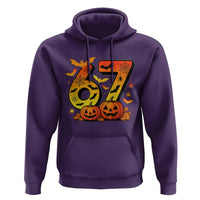 Funny 67 Halloween Hoodie Spooky Six Seven Meme Gen Alpha Slang - Wonder Print Shop