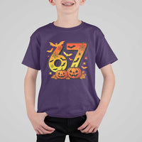 Funny 67 Halloween T Shirt For Kid Spooky Six Seven Meme Gen Alpha Slang - Wonder Print Shop