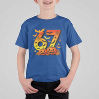 Funny 67 Halloween T Shirt For Kid Spooky Six Seven Meme Gen Alpha Slang - Wonder Print Shop