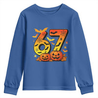 Funny 67 Halloween Youth Sweatshirt Spooky Six Seven Meme Gen Alpha Slang - Wonder Print Shop