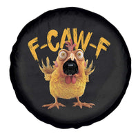 Funny F Caw F Chicken Spare Tire Cover Rooster Meme Humor - Wonder Print Shop