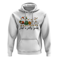 Funny Christmas Silly Goose Hoodie Just A Jolly Goose Xmas Poultry Animal Humor - Wonder Print Shop