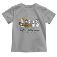 Funny Christmas Silly Goose Toddler T Shirt Just A Jolly Goose Xmas Poultry Animal Humor - Wonder Print Shop