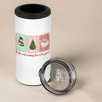 It's The Most Wonderful Time Of The Year 4 in 1 Can Cooler Tumbler Coquette Christmas - Wonder Print Shop