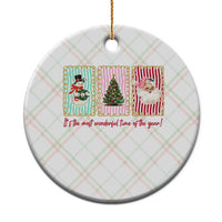 It's The Most Wonderful Time Of The Year Ceramic Ornament Coquette Christmas - Wonder Print Shop