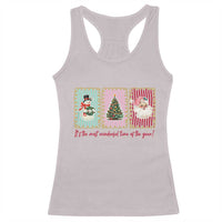 It's The Most Wonderful Time Of The Year Racerback Tank Top Coquette Christmas - Wonder Print Shop