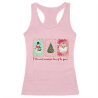 It's The Most Wonderful Time Of The Year Racerback Tank Top Coquette Christmas - Wonder Print Shop