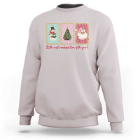 It's The Most Wonderful Time Of The Year Sweatshirt Coquette Christmas - Wonder Print Shop