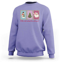 It's The Most Wonderful Time Of The Year Sweatshirt Coquette Christmas - Wonder Print Shop