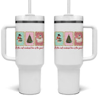 It's The Most Wonderful Time Of The Year Tumbler With Handle Coquette Christmas - Wonder Print Shop