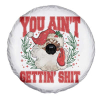 Funny African American Black Santa Christmas Spare Tire Cover You Aint Getting Shit Inappropriate Xmas - Wonder Print Shop