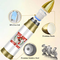 Funny African American Black Santa Christmas Bullet Tumbler You Aint Getting Shit Inappropriate Xmas - Wonder Print Shop