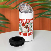 Funny African American Black Santa Christmas 4 in 1 Can Cooler Tumbler You Aint Getting Shit Inappropriate Xmas - Wonder Print Shop