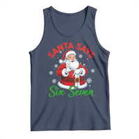 Funny Santa Says Six Seven Tank Top Christmas 67 Meme Santa Gen Alpha Slang - Wonder Print Shop