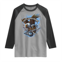 Us Marines Military 250th Anniversary Raglan Shirt Bald Eagle Anchor - Wonder Print Shop