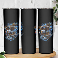 Us Marines Military 250th Anniversary Skinny Tumbler Bald Eagle Anchor - Wonder Print Shop