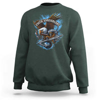 Us Marines Military 250th Anniversary Sweatshirt Bald Eagle Anchor - Wonder Print Shop