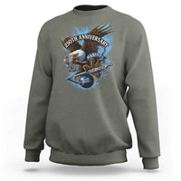 Us Marines Military 250th Anniversary Sweatshirt Bald Eagle Anchor - Wonder Print Shop