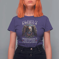 250 years Of America Independence T Shirt For Women 250th American Anniversary Bald Eagle - Wonder Print Shop