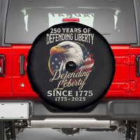 Patriotic USA Army Military 250th Anniversary Spare Tire Cover 250 Years Of Defending Liberty Since 1775 - Wonder Print Shop