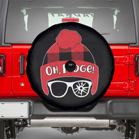 Funny Christmas Movie Spare Tire Cover Oh Fudge Buffalo Plaid Printed Graphic Beanie Cap - Wonder Print Shop