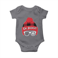 Funny Christmas Movie Baby Onesie Oh Fudge Buffalo Plaid Printed Graphic Beanie Cap - Wonder Print Shop