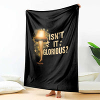 Funny Christmas Movie Leg Lamp Throw Blanket Isnt It Glorious - Wonder Print Shop