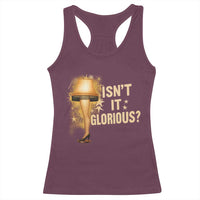 Funny Christmas Movie Leg Lamp Racerback Tank Top Isnt It Glorious - Wonder Print Shop