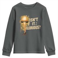 Funny Christmas Movie Leg Lamp Youth Sweatshirt Isnt It Glorious - Wonder Print Shop