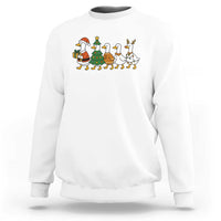 Funny Christmas Silly Goose Poultry Animal Lovers Sweatshirt - Wonder Print Shop