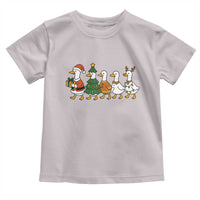 Funny Christmas Silly Goose Poultry Animal Lovers Toddler T Shirt - Wonder Print Shop