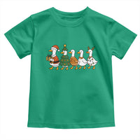 Funny Christmas Silly Goose Poultry Animal Lovers Toddler T Shirt - Wonder Print Shop