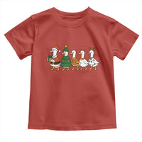 Funny Christmas Silly Goose Poultry Animal Lovers Toddler T Shirt - Wonder Print Shop