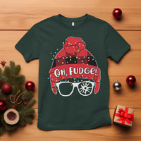 Funny Christmas Movie T Shirt Oh Fudge Buffalo Plaid Printed Graphic Beanie Cap Xmas Light - Wonder Print Shop