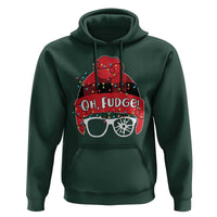 Funny Christmas Movie Hoodie Oh Fudge Buffalo Plaid Printed Graphic Beanie Cap Xmas Light - Wonder Print Shop