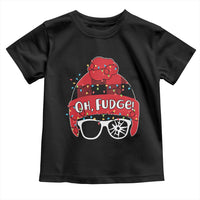 Funny Christmas Movie Toddler T Shirt Oh Fudge Buffalo Plaid Printed Graphic Beanie Cap Xmas Light - Wonder Print Shop