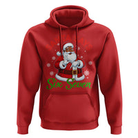 Funny Black Santa Says Six Seven Hoodie Christmas 67 Meme African American Santa Gen Alpha Slang - Wonder Print Shop
