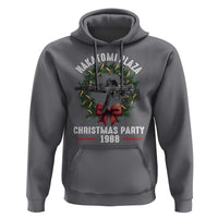 Funny Nakatomi Plaza Hoodie Christmas Party 1988 Xmas Bullet Gun Wreath