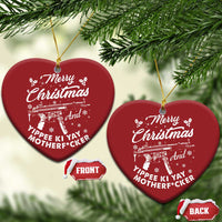 Funny Nakatomi Plaza Christmas Ornament Merry Xmas And Yippee Ki Yay Snowflake Gun - Wonder Print Shop