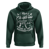 Funny Nakatomi Plaza Hoodie Merry Christmas And Yippee Ki Yay Snowflake Gun