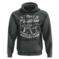 Funny Nakatomi Plaza Hoodie Merry Christmas And Yippee Ki Yay Snowflake Gun