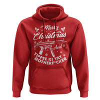 Funny Nakatomi Plaza Hoodie Merry Christmas And Yippee Ki Yay Snowflake Gun